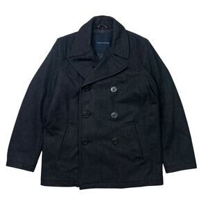 Tommy Hilfiger Mens Classic Wool Pea Coat Jacket Size Medium